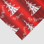 Wees prettig rood kerstfeest tissuepapier (Detail)