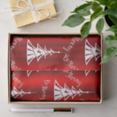 Wees prettig rood kerstfeest tissuepapier (Geschenk)