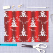 Wees prettig rood kerstfeest tissuepapier (Craft)