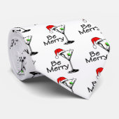 Wees prettige kerstMartini Stropdas (Opgerold)