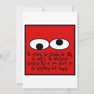 Wees raar bedankkaart