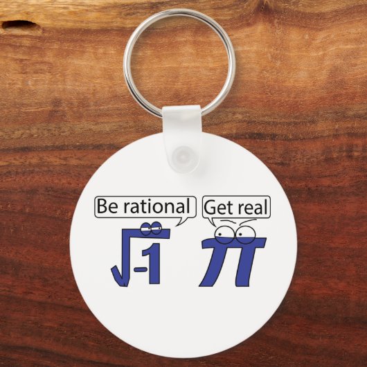 Wees rationeel! Echte! Sleutelhanger (Voorkant)