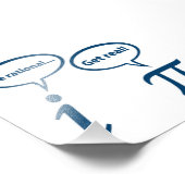 Wees rationeel en bekijk de Wiskunde Foto Afdruk (Hoek)