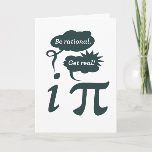 Wees rationeel, wees echt! kaart (Voorkant)