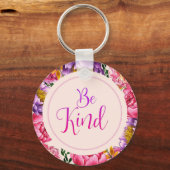 Wees roze Sleutelhanger van Peony (Voorkant)