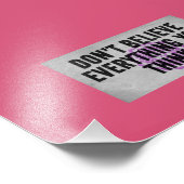 Wees sceptisch foto afdruk (Hoek)