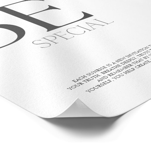 Wees speciaal Custom Self-Love Wall Poster (Hoek)