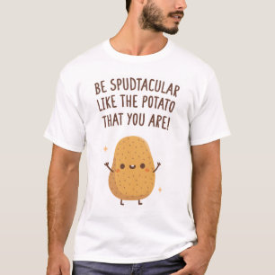 Wees spectaculair als de aardappel dat je grappig t-shirt