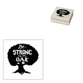 Wees sterk als eikel rubberstempel (Gestempeld)