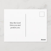 Wees sterk en moedig, Joshua 1:9 Briefkaart (Achterkant)