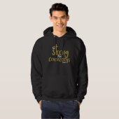 Wees sterk en moedig Joshua 1:9 Hoodie (Voorkant volledig)