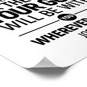 Wees sterk en moedig, Joshua 1:9 Poster (Hoek)