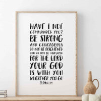 Wees sterk en moedig, Joshua 1:9