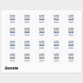 Wees sterk en moedig, Joshua 1:9 Vierkante Sticker (Vel)