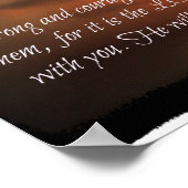 Wees sterk en moedig poster (Hoek)