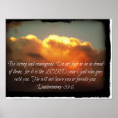 Wees sterk en moedig poster (Voorkant)