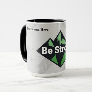 Wees Sterk Geometrisch Mok