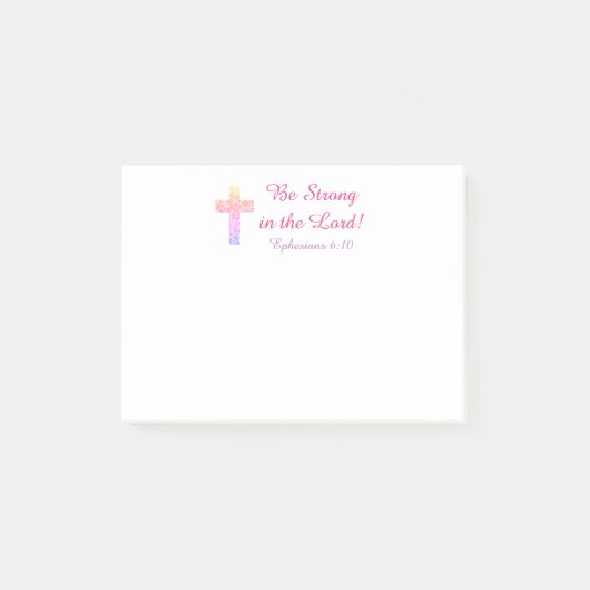 Wees sterk in de Heer! Post-it® Notes (Voorkant)