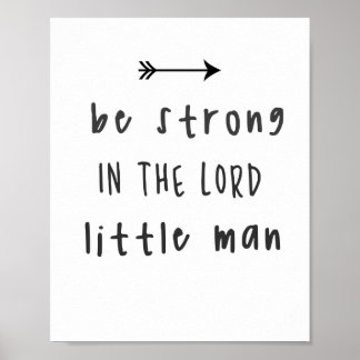 Wees sterk in het Lord Poster