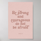 Wees sterk Joshua 1:9 poster (Voorkant)