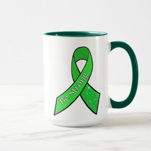 "Wees Sterk" Lyme Ziekte Bewustzijnslint Koffie Mok