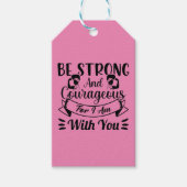 Wees sterk & moedig empowerment van vrouwen cadeaulabel (Voorkant)