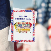 Wees sterk Shield Custom Vaderdag Kaart