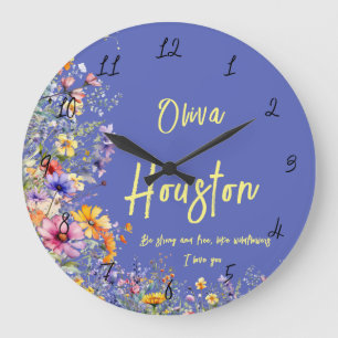 Wees sterk & vrij, als wilde bloemen   Wilde bloem Grote Klok