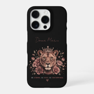 Wees Sterk Wees Dapper Wees Onstuitbaar Zwarte Lee iPhone 16 Pro Hoesje