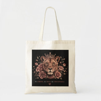 Wees Sterk Wees Moedig Wees Onstuitbaar Leeuwen Kr Tote Bag