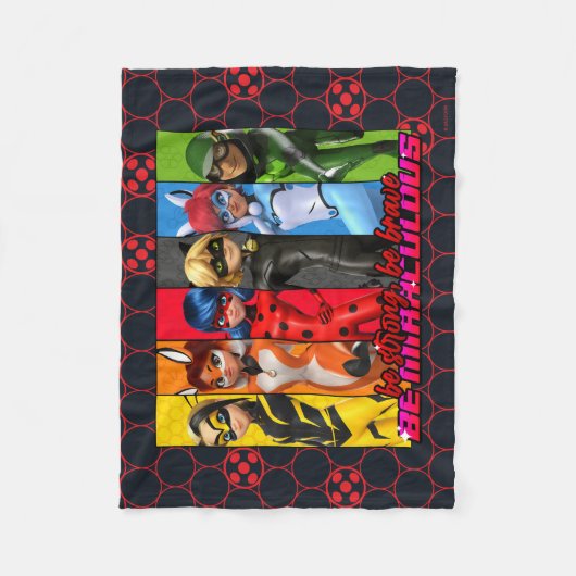 Wees sterk, wees moedig, wees wonderbaarlijk fleece deken (Voorkant)