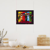 Wees sterk, wees moedig, wees wonderbaarlijk poster (Keuken)