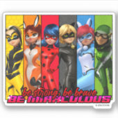 Wees sterk, wees moedig, wees wonderbaarlijk sticker (Voorkant)