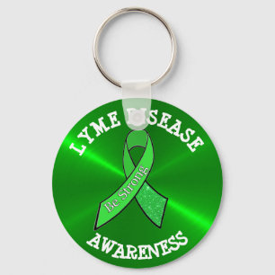 Wees Sterke Lyme Ziekte Awareness Sleutelhanger