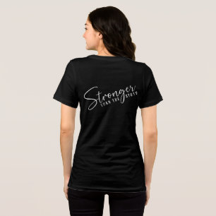 Wees sterke vrouwen inspirerend zwarte motivatie Tri-Blend shirt