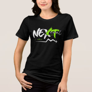 Wees sterke vrouwen inspirerend zwarte motivatie Tri-Blend shirt