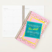Wees stil alles hoort spiraalvormige planner roze (Display)