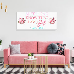 Wees stil - Canvas (glans) Afdruk