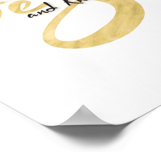 Wees stil en ken Art Print (Hoek)