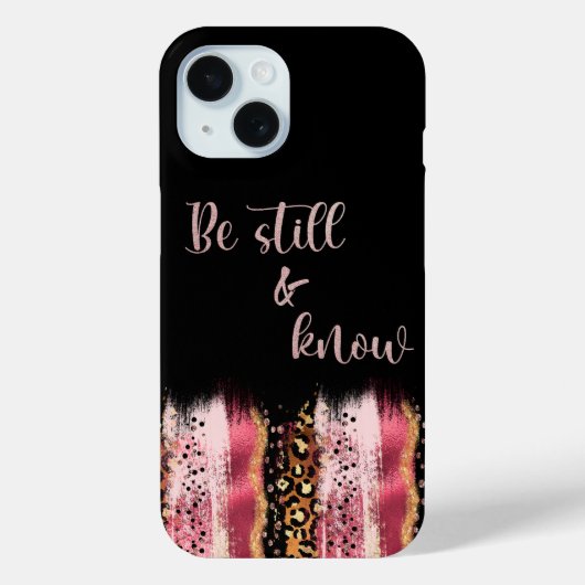 Wees stil en ken Bijbelse versies Case-Mate iPhone Case (Achterkant)