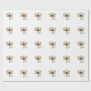 Wees stil en ken Bloemenvlib Christelijke Zomer Cadeaupapier