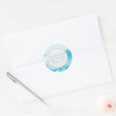 Wees stil en ken prachtige Christelijke Bijbelse V Ronde Sticker (Envelop)