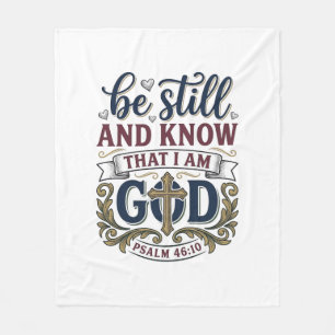 Wees Stil En Weet Christelijke Psalm 460 Shirt Fleece Deken