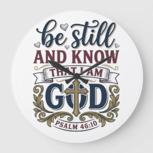 Wees Stil En Weet Christelijke Psalm 460 Shirt Grote Klok