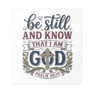 Wees Stil En Weet Christelijke Psalm 460 Shirt Notitieblok