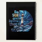 Wees stil en weet dat ik God ben Bijbelvers Planner (Achterkant)