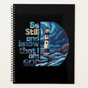Wees stil en weet dat ik God ben Bijbelvers Planner