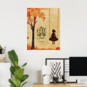 Wees stil en weet dat ik God ben Bijbelvers Psalm  Poster (Thuiskantoor)