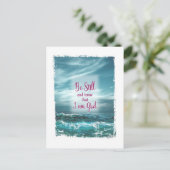 Wees stil en weet dat ik God ben Briefkaart (Staand voorkant)