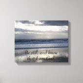 Wees stil en weet dat ik God ben Canvas Afdruk (Voorkant)